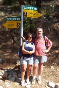 Me and my girlfriend on the Lycian Way