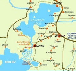 Dalyan Map