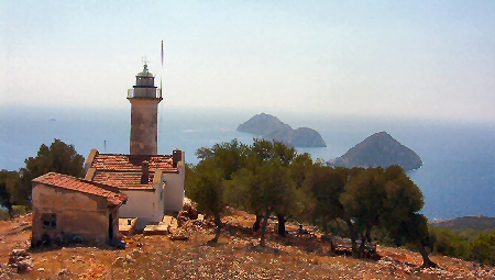 Gelidonya peninsula lighthouse and the five islands
